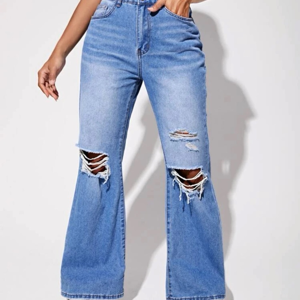Wide leg jeans